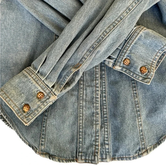 Vintage Hairston Roberson Western Denim Shirt womens size small - Picture 7 of 12